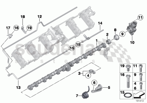 Part Diagram for Rolls Royce 11 37 7512183
