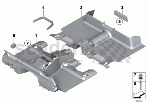 Part Diagram for Rolls Royce 51 47 7156692