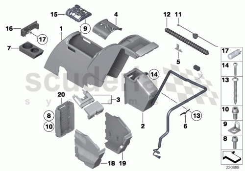 Part Diagram for Rolls Royce 54 10 7054335