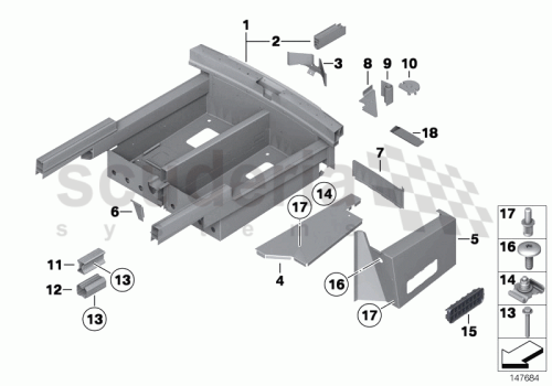 Part Diagram for Rolls Royce 41 13 7116227