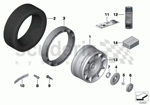 Part Diagram for Rolls Royce 36 10 6777234