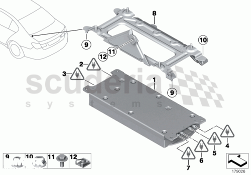 Part Diagram for Rolls Royce 07 12 9906048