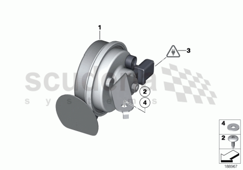 Part Diagram for Rolls Royce 61 33 7284482
