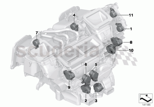 Part Diagram for Rolls Royce 64 11 6935071