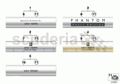 Part Diagram for Rolls Royce 51 47 7253309