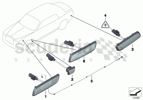 Part Diagram for Rolls Royce 63 14 0411223