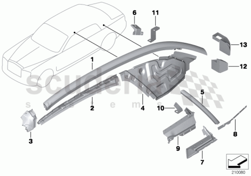 Part Diagram for Rolls Royce 41 21 7233147