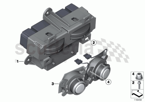 Part Diagram for Rolls Royce 64112326834
