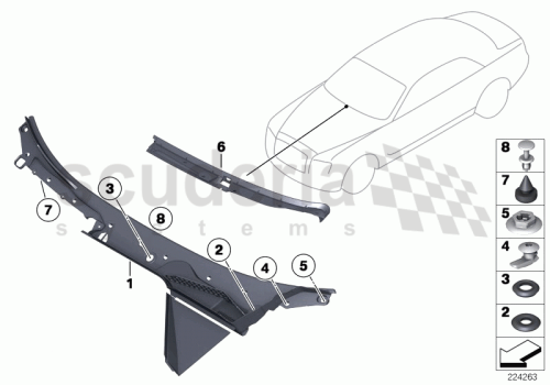 Part Diagram for Rolls Royce 51 71 8233437