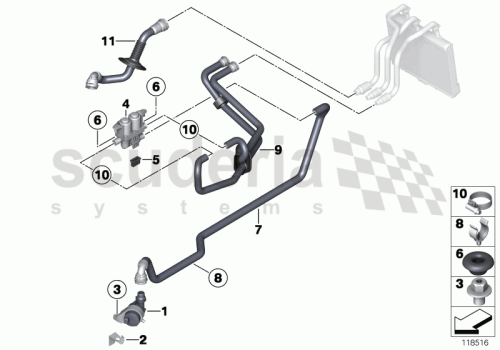 Part Diagram for Rolls Royce 64 11 6906652