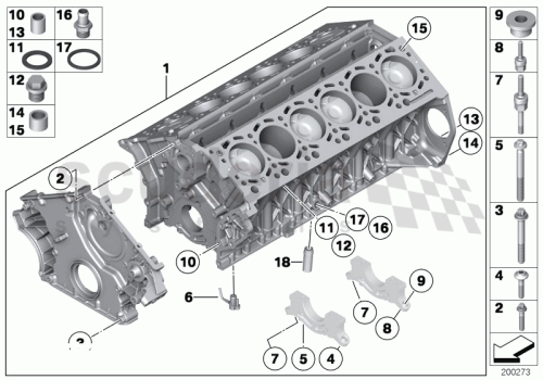 Part Diagram for Rolls Royce 11 41 7508149