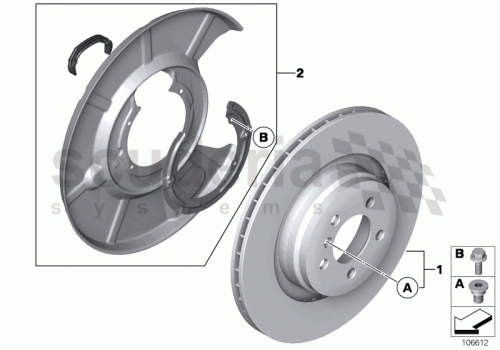 Part Diagram for Rolls Royce 34 21 0148586