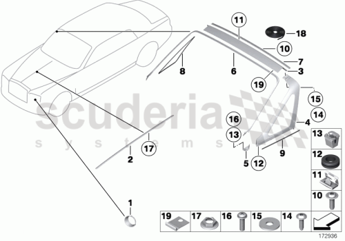 Part Diagram for Rolls Royce 51 13 7165555