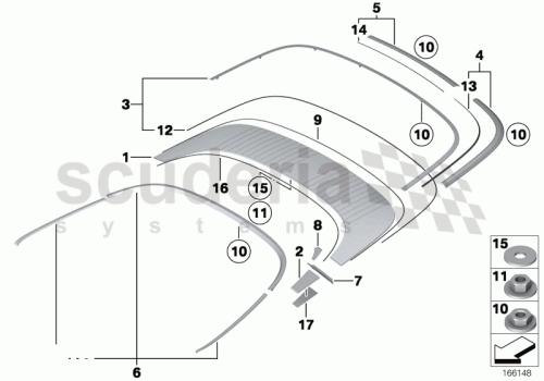 Part Diagram for Rolls Royce 51 71 7158338