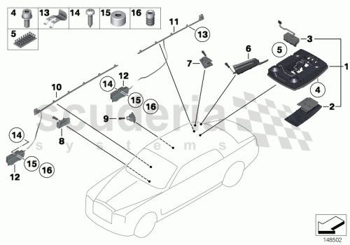 Part Diagram for Rolls Royce 07 14 7119149