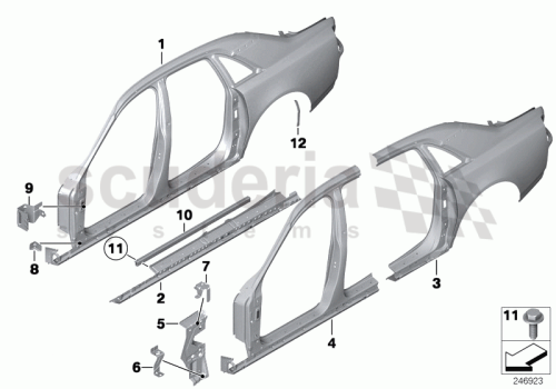 Part Diagram for Rolls Royce 41 11 7174365