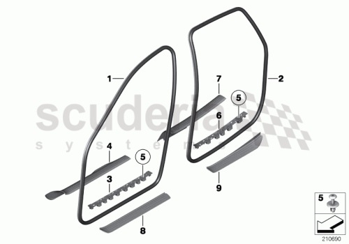 Part Diagram for Rolls Royce 51 47 7228983