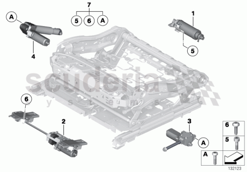 Part Diagram for Rolls Royce 67 31 7075945