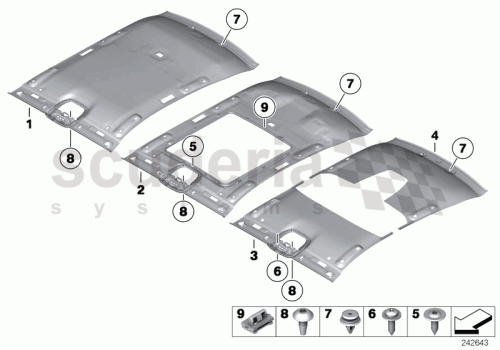Part Diagram for Rolls Royce 51 44 7286664