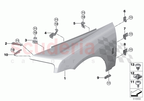 Part Diagram for Rolls Royce 51139478432