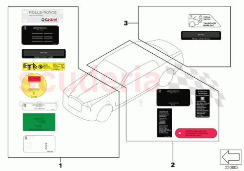 Part Diagram for Rolls Royce 71219488535