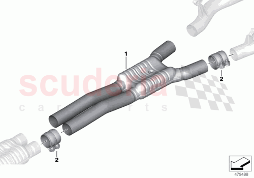Part Diagram for Rolls Royce 18308685570