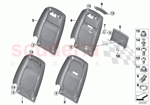 Part Diagram for Rolls Royce 52107460508
