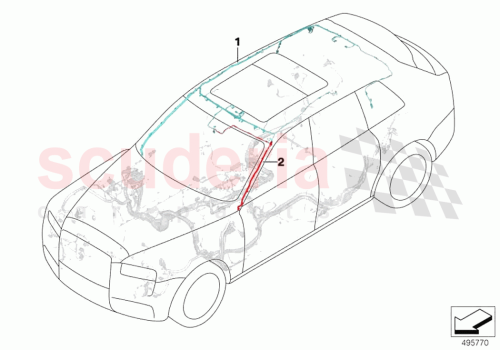 Part Diagram for Rolls Royce 61129841785