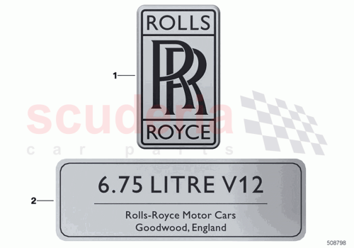 Part Diagram for Rolls Royce 51149479051