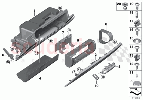 Part Diagram for Rolls Royce 07129909601