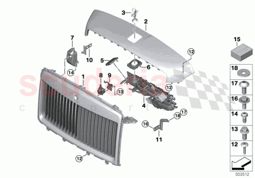 Part Diagram for Rolls Royce 51135A017D0