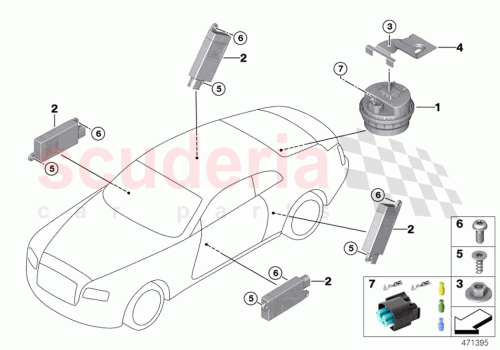 Part Diagram for Rolls Royce 61132359998