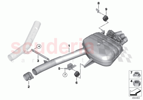 Part Diagram for Rolls Royce 18307636255