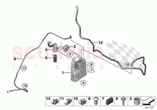 Part Diagram for Rolls Royce 16127366811