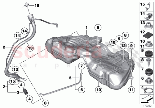 Part Diagram for Rolls Royce 16117354892