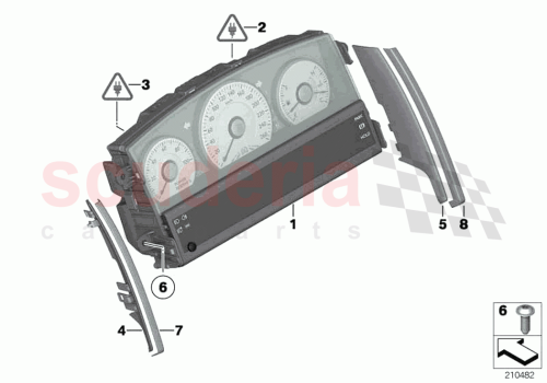 Part Diagram for Rolls Royce 62109343341