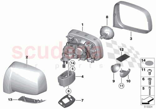 Part Diagram for Rolls Royce 51167302091