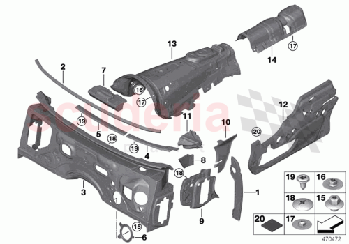 Part Diagram for Rolls Royce 51487301648