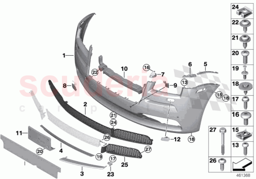 Part Diagram for Rolls Royce 51117375249