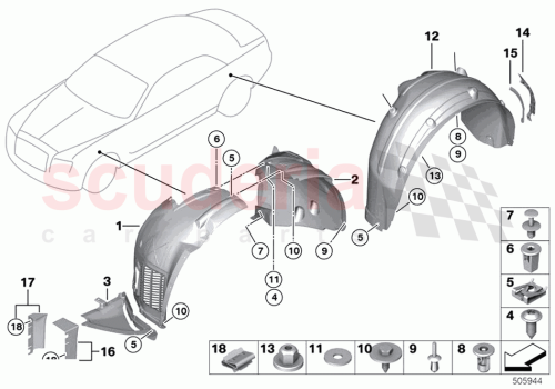 Part Diagram for Rolls Royce 51757401702