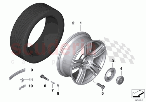 Part Diagram for Rolls Royce 36116862613