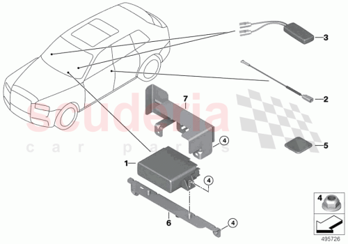 Part Diagram for Rolls Royce 65208800129