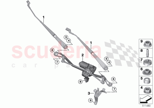 Part Diagram for Rolls Royce 61619479183