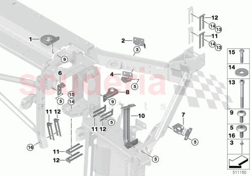 Part Diagram for Rolls Royce 51648491927