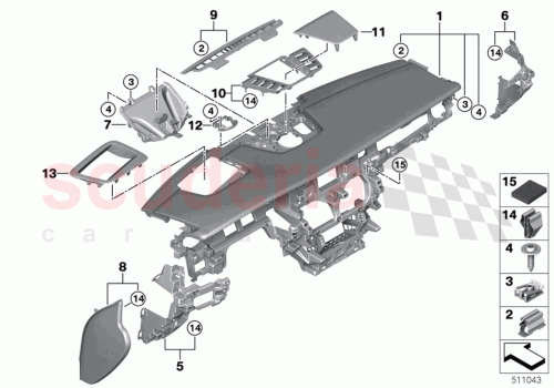 Part Diagram for Rolls Royce 51459871709