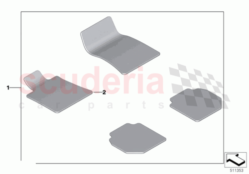 Part Diagram for Rolls Royce 51475A1E817