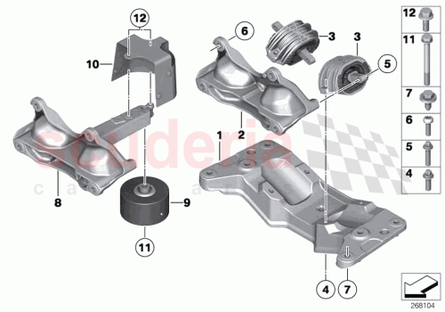 Part Diagram for Rolls Royce 22326855125
