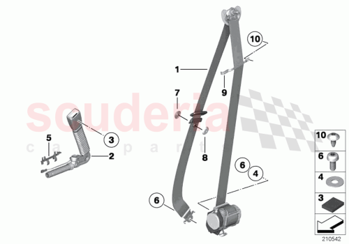 Part Diagram for Rolls Royce 72117223406