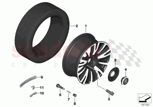 Part Diagram for Rolls Royce 36116882592