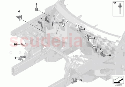 Part Diagram for Rolls Royce 51318494544